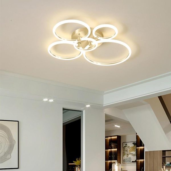 Circular Ring Dimmable LED Modern Flush Mount Lighting Ceiling Lights - Image 4