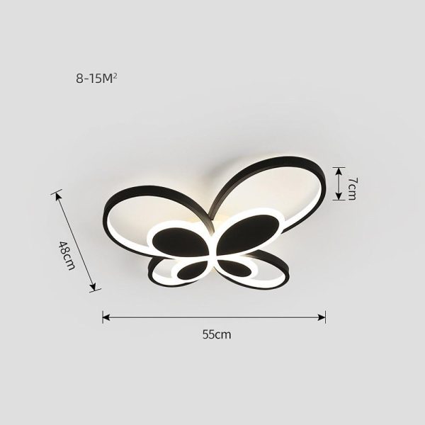 Cluster Dimmable Butterfly LED Flush Mount Ceiling Light for Baby Kids - Image 8