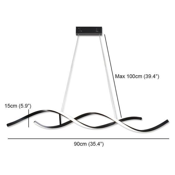 Wave Design Modern Pendant Lighting Minimalist Ceiling Light for Elegant Interiors - Image 11