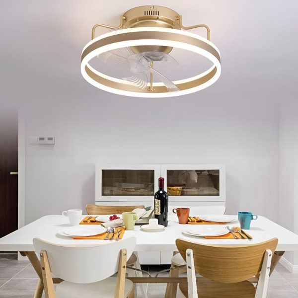 Round 360?? Rotating Dimmable LED Silent Ceiling Fan Light with Remote Control - Image 5