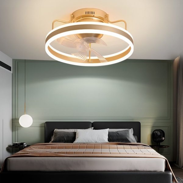 Round 360?? Rotating Dimmable LED Silent Ceiling Fan Light with Remote Control - Image 3