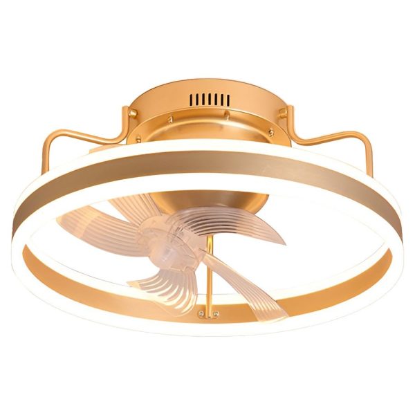 Round 360?? Rotating Dimmable LED Silent Ceiling Fan Light with Remote Control - Image 7