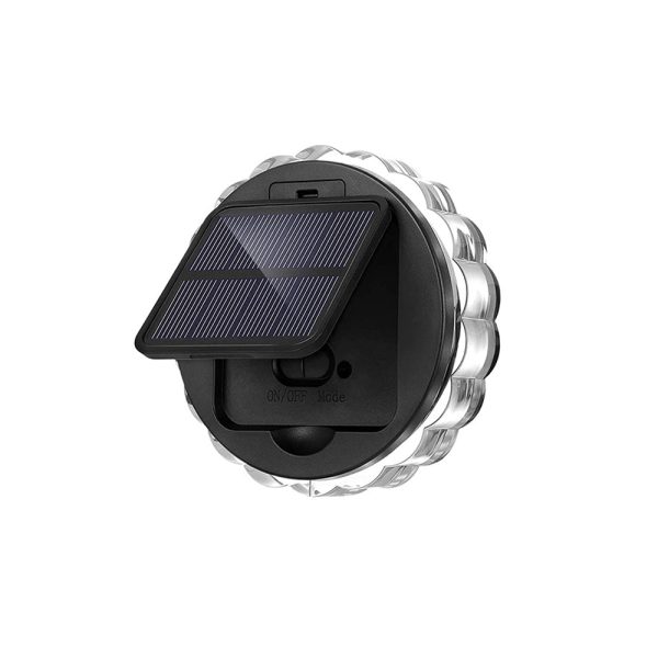 Round 9 LED Solar Petal Wall Light 3 Mode with Remote Outdoor Wall Sconce Lamp Waterproof Wall Mount Lighting - Image 8