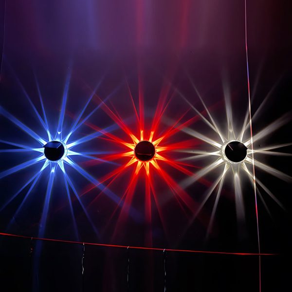 Round 9 LED Solar Petal Wall Light 3 Mode with Remote Outdoor Wall Sconce Lamp Waterproof Wall Mount Lighting - Image 3