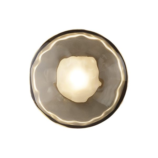 Round Glass Shell Design Wall Sconce Modern Bedside & Study Wall Lamp - Image 12