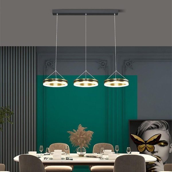 3 Circles Dimmable LED Modern Chandeliers Pendent Lighting Ceiling Lamp - Image 2