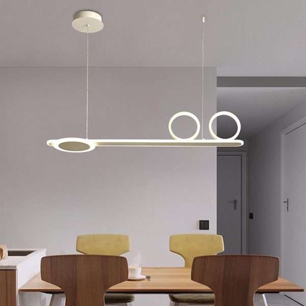 3 Circles Linear Design LED Modern Pendant Lighting Chandeliers - Image 2