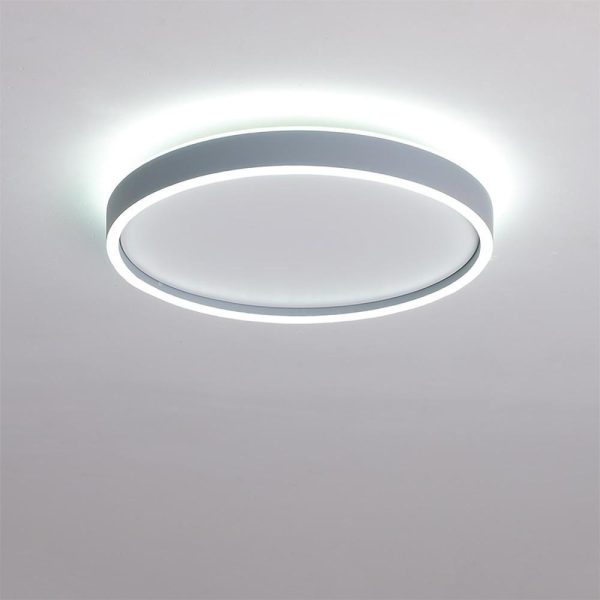 Circular Minimalist Metal Flush Mount Light Fixtures LED Living Room Ceiling Lights - Image 8