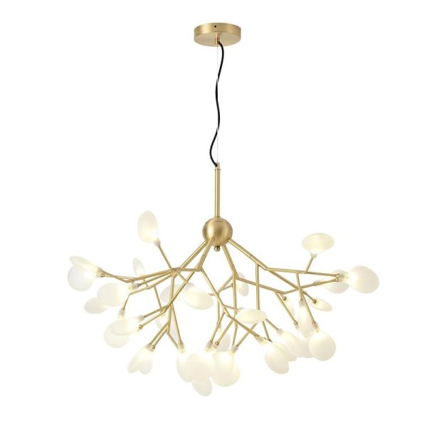 45 Lights Creative Copper Glass Design LED Modern Sputnik Chandelier - Image 6