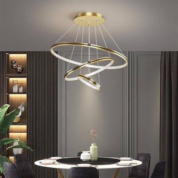 Stylish 3 Rings LED Chandelier