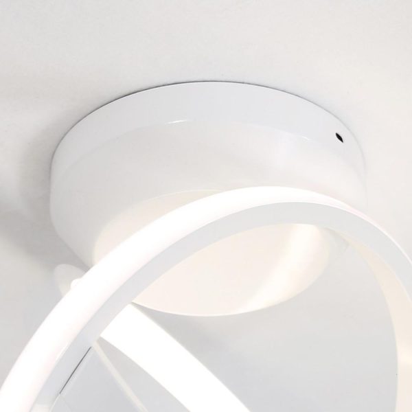 Creative Circles LED Black Modern Ceiling Lights Flush Mount Lighting - Image 10