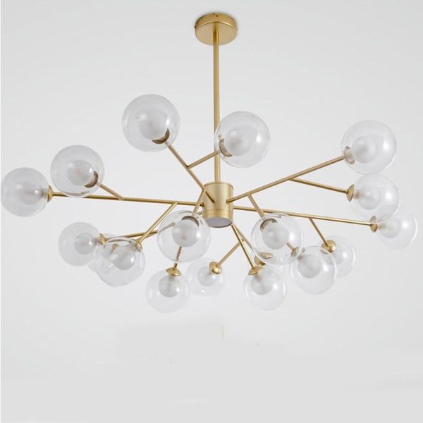 9 Lights Glass LED Modern Chandeliers Ceiling Lights Pendant Light - Image 8