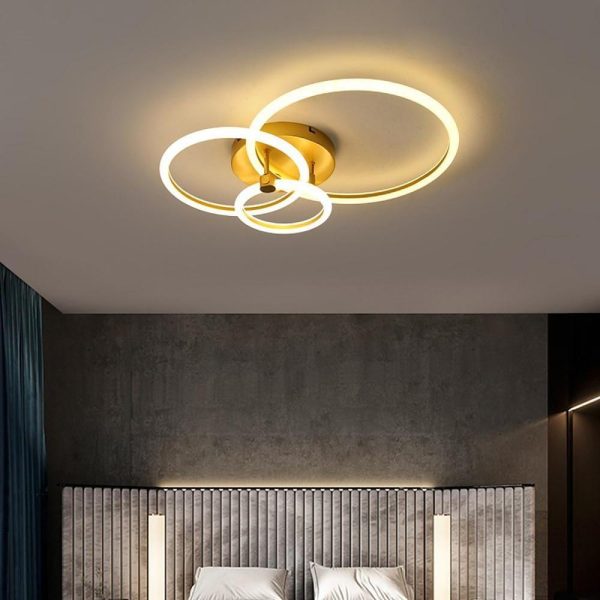 Circular Ring Dimmable LED Modern Flush Mount Lighting Ceiling Lights - Image 3