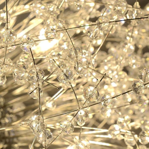 16'' Mini Globe Style Metal Electroplated Chandelier with Centrally Located Lights Enlightening Surroundings - Image 6
