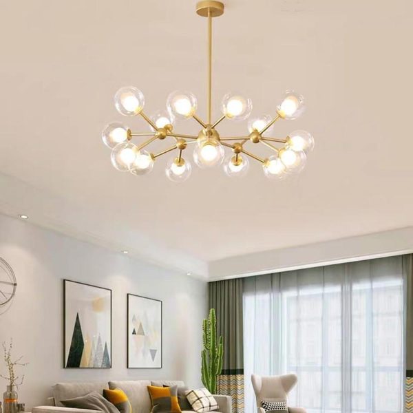 Modern Cluster Sputnik Chandelier Globe Chandelier 15 Bulbs - Image 5
