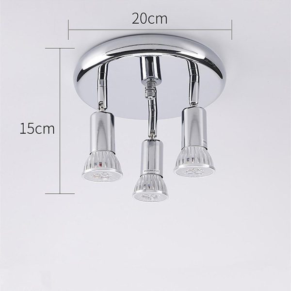 3-Light Industrial Modern Metal Black Flush Mount Ceiling Light for Bedroom - Image 6