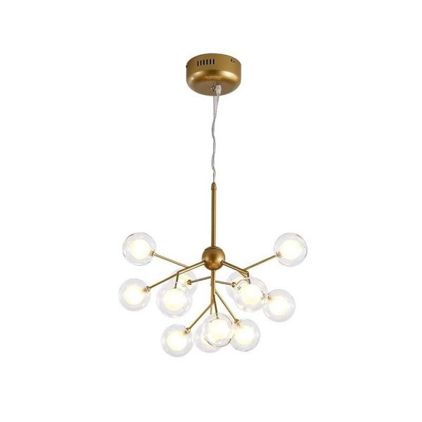 Sputnik Cluster Chandelier Light Metal Glass LED Chandelier 12 Bulbs - Image 6