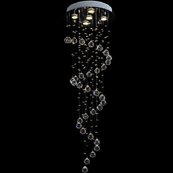 Modern Spherical Crystal Contemporary Chandeliers - Image 5