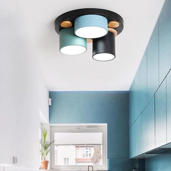 Rounded Cylindrical LED Modern Ceiling Lights Flush Mount Lighting - Image 5