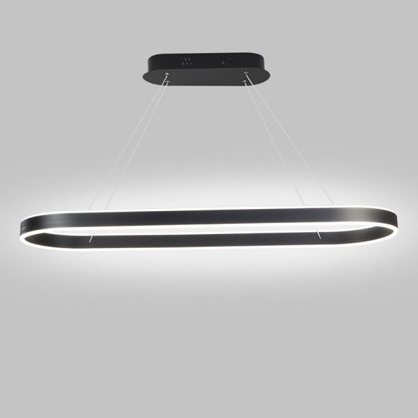 Rounded Rectangle LED Dimmable Modern Pendant Lighting Chandelier - Image 7