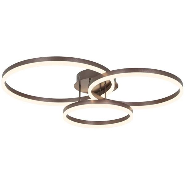 Modern 3 Circle Gold Flush Mount Light Ceiling Light 3 Lights - Image 6