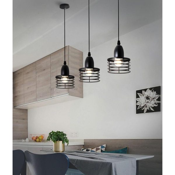 Spring Lampshade Island Kitchen Pendant Lighting Vintage Country Pendant Lighting - Image 4