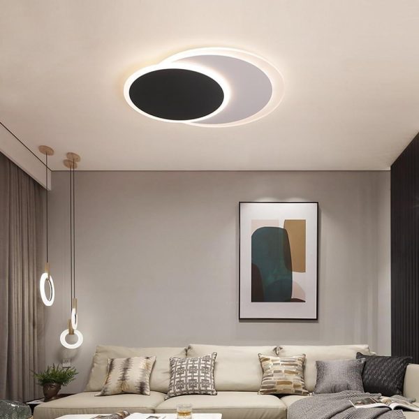 2 Circle Flush Mount Ceiling Light for Living Room LED Baby Kids Lights - Image 2