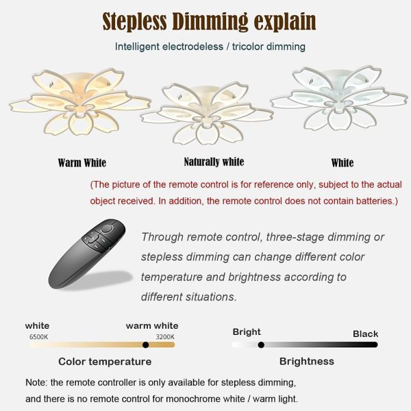 Flower Novelty Flush Mount Ceiling Light Fixtures Modern LED Ceiling Light - Image 9