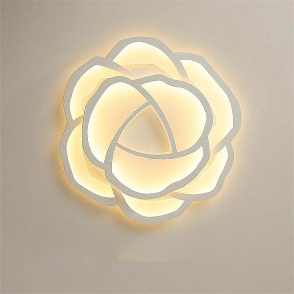 Flower Shapes Dimmable LED Modern Ceiling Lights Flush Mount Lighting - Image 6