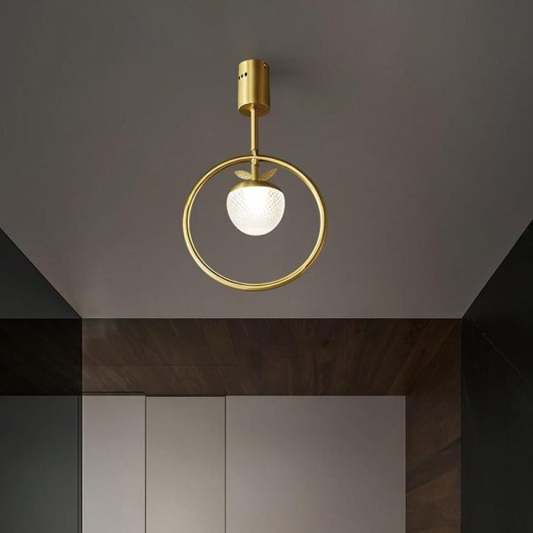 Circle LED Gold Modern Flush Mount Lighting Ceiling Lights Chandeliers - Image 4