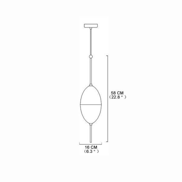 1 Bulb Gradient Blue Glass Pendant Light Modern Industrial Pendant Lamp - Image 12