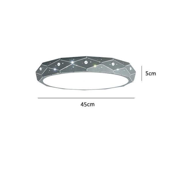 Circular Flush Mount Drum Light LED Ceiling Light - Image 8