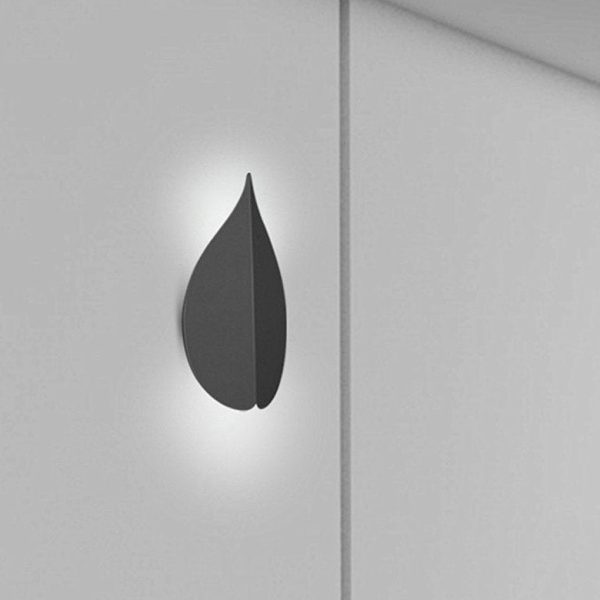 Soft Warm White Modern Leaf Shaped Wall Sconces - Image 3