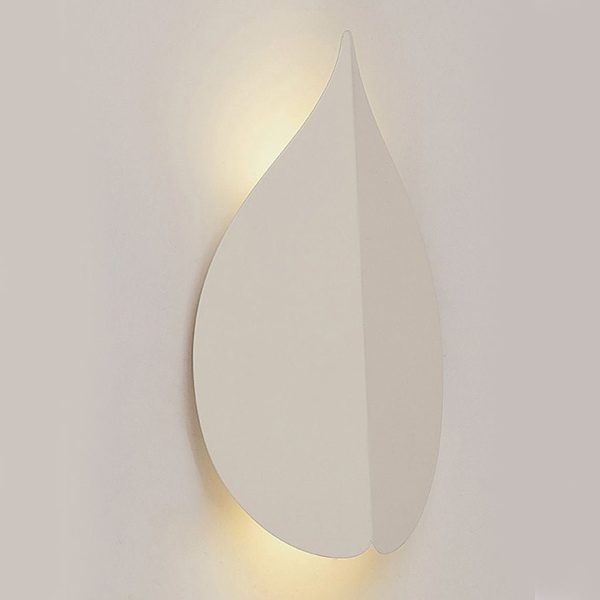 Soft Warm White Modern Leaf Shaped Wall Sconces - Image 12