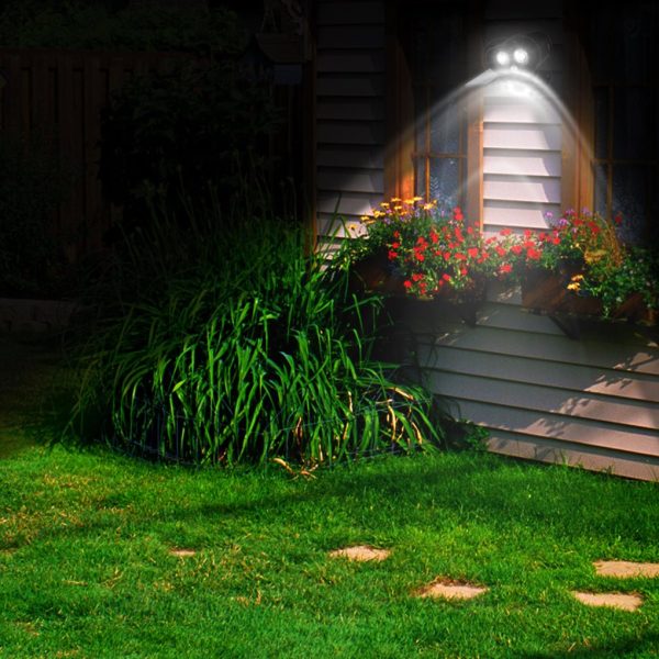 Solar Adjustable LED Outdoor Wall Lamp Wall Sconces Lighting Flood Light - Image 2
