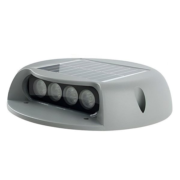 Wall Protected Flush Mount-On-Step Lights Solar LED Stairway Landscape Lighting - Image 7