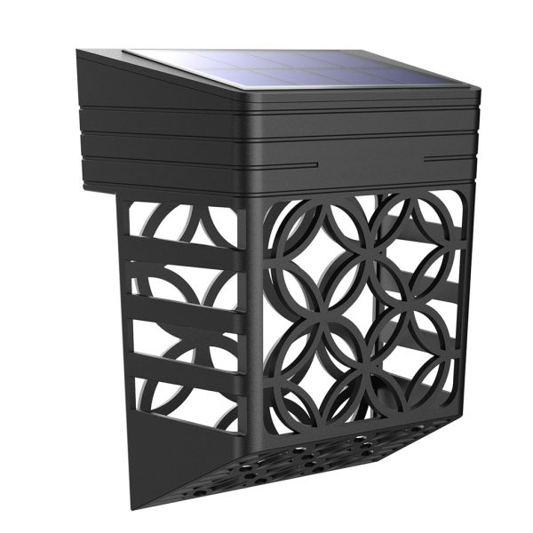 Solar Hollow Outdoor Wall Sconce Lighting Led Fence Wall Lamp Garden Lights - Image 7