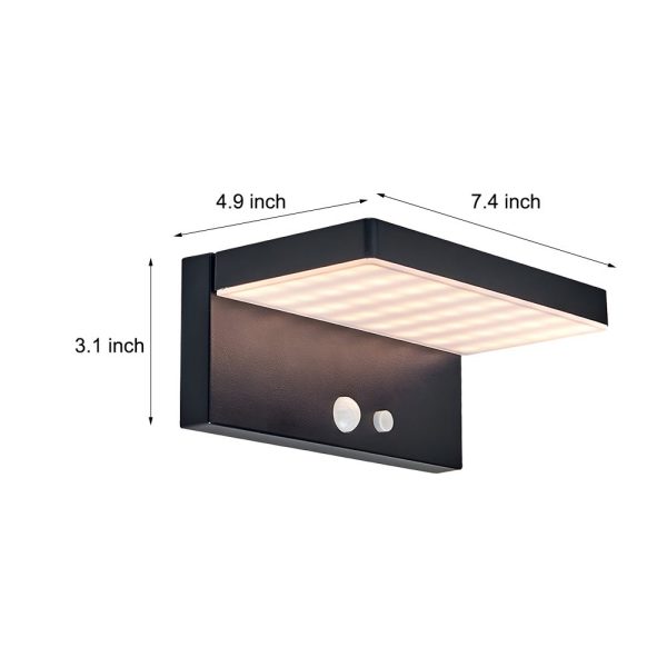 Solar LED Motion Sensor Wall Light Sustainable Outdoor Security - Image 4