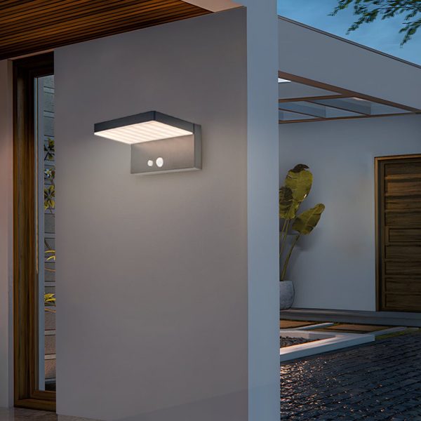 Solar LED Motion Sensor Wall Light Sustainable Outdoor Security
