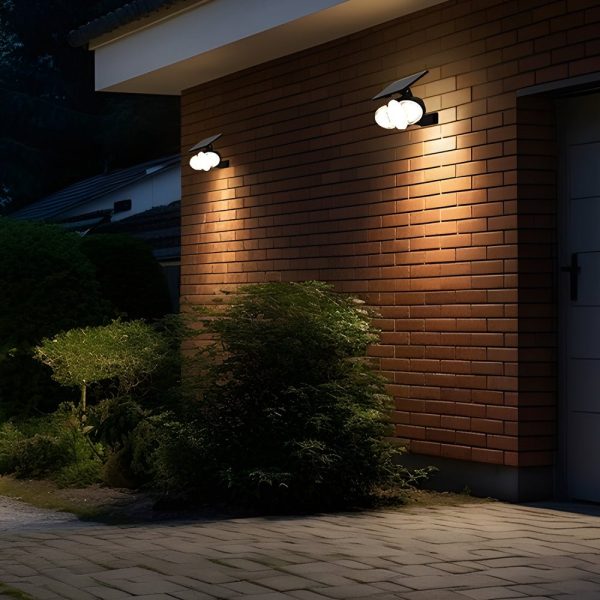 Solar Motion Security Light 3-Head Outdoor LED Wall Fixture with Motion Sensor - Image 3