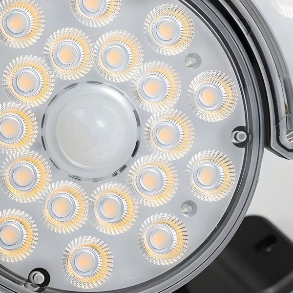Solar Motion Security Light 3-Head Outdoor LED Wall Fixture with Motion Sensor - Image 7