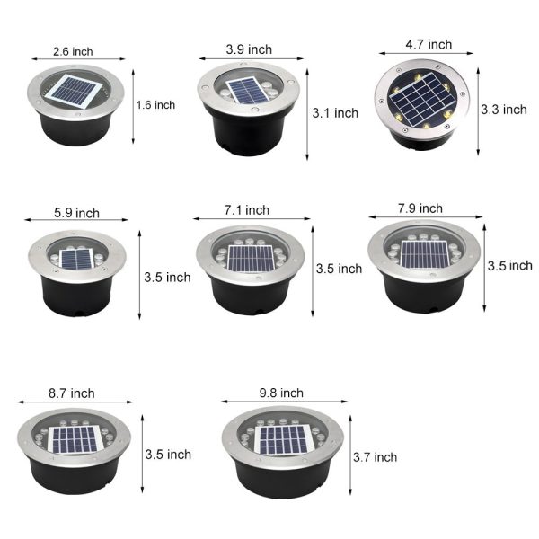 Solar Powered LED Metal Well Light - Image 10