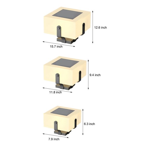 Square IP65 Waterproof LED Creative Modern Solar Fence Post Lights - Image 8