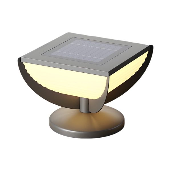 Square Metal Solar Garden Light LED Outdoor Light Post Waterproof Fence Column Head Lamp Pillar Light - Image 9
