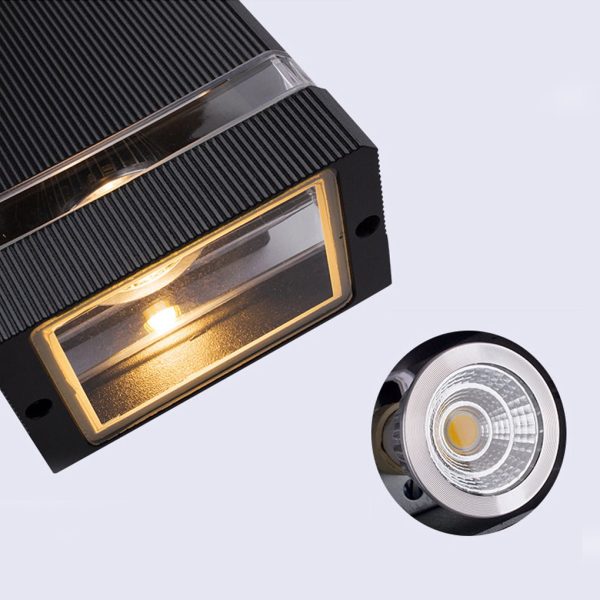 Square Up and Down Lights LED Outdoor Wall Lights Wall Sconce Lighting Wall Lamp - Image 7