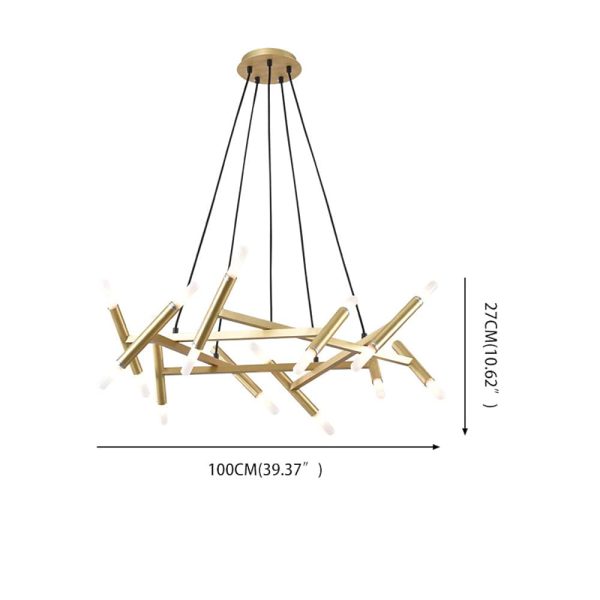Artistic Modern Industrial Sputnik Chandelier - Image 4
