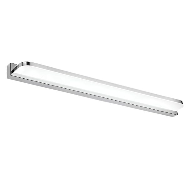 LED Bathroom Vanity Light with Wall-Mounted Panel and Polished Iron Trim - Image 10