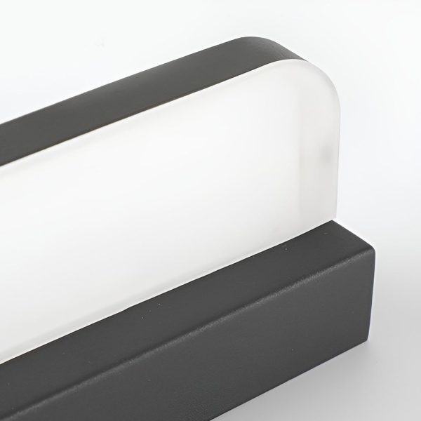LED Bathroom Vanity Light with Wall-Mounted Panel and Polished Iron Trim - Image 8