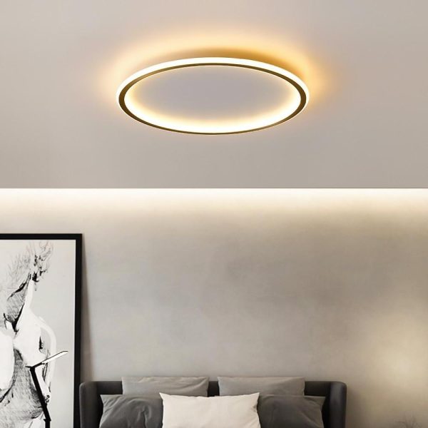 Circle Design Minimalist Nordic Integrated LED Flush Mount Ceiling Light - Image 3