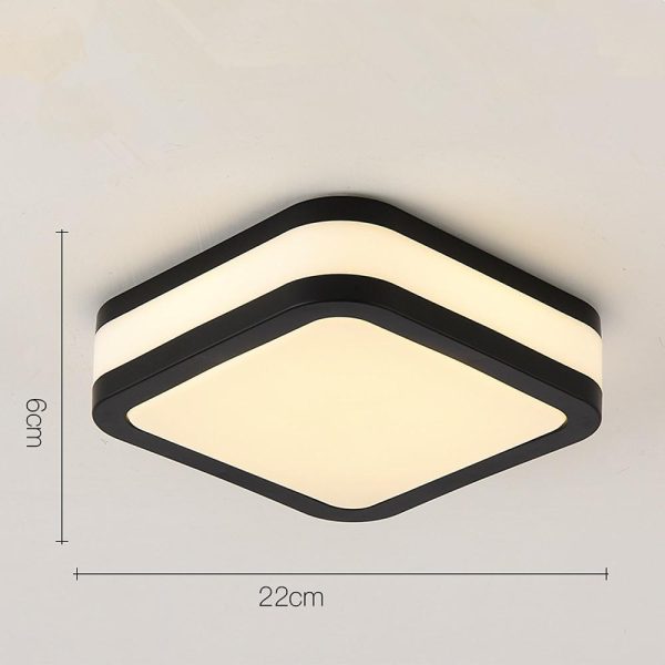 Thick Round Flush Mount Light Fixture Modern LED Ceiling Light - Image 5
